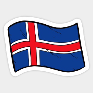 Flag of Iceland Sticker